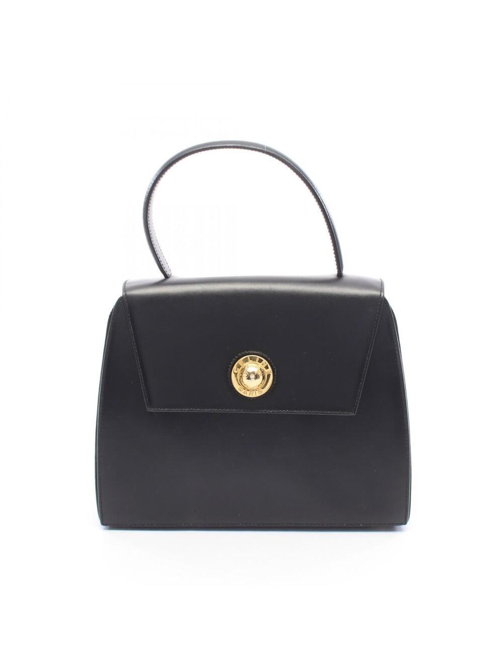 Celine Handbag Leather Black Red Ghw #362785C36B